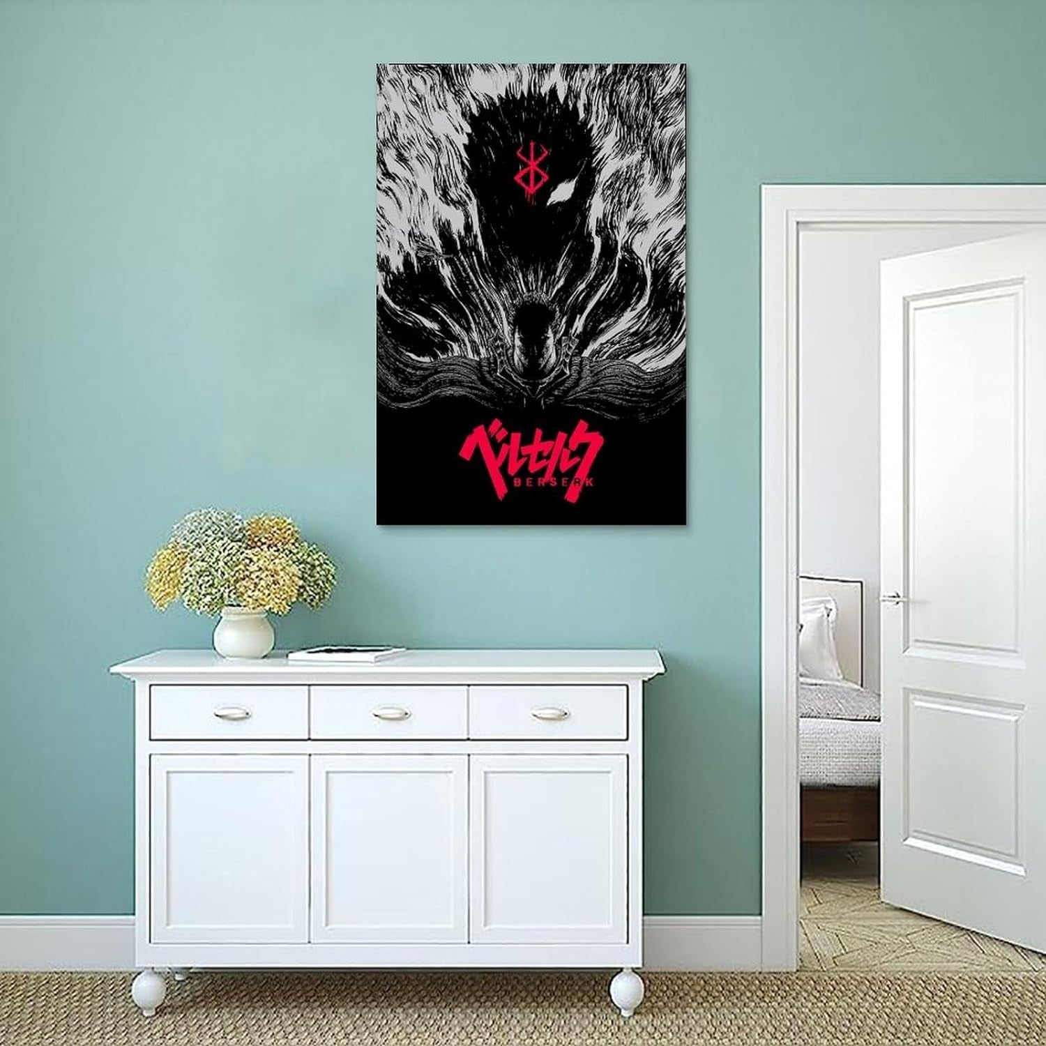 Berserk Poster Anime Posters for Bedroom Aesthetic Wall Decor Canvas Wall Art Gift 12X18Inch(30X45Cm)