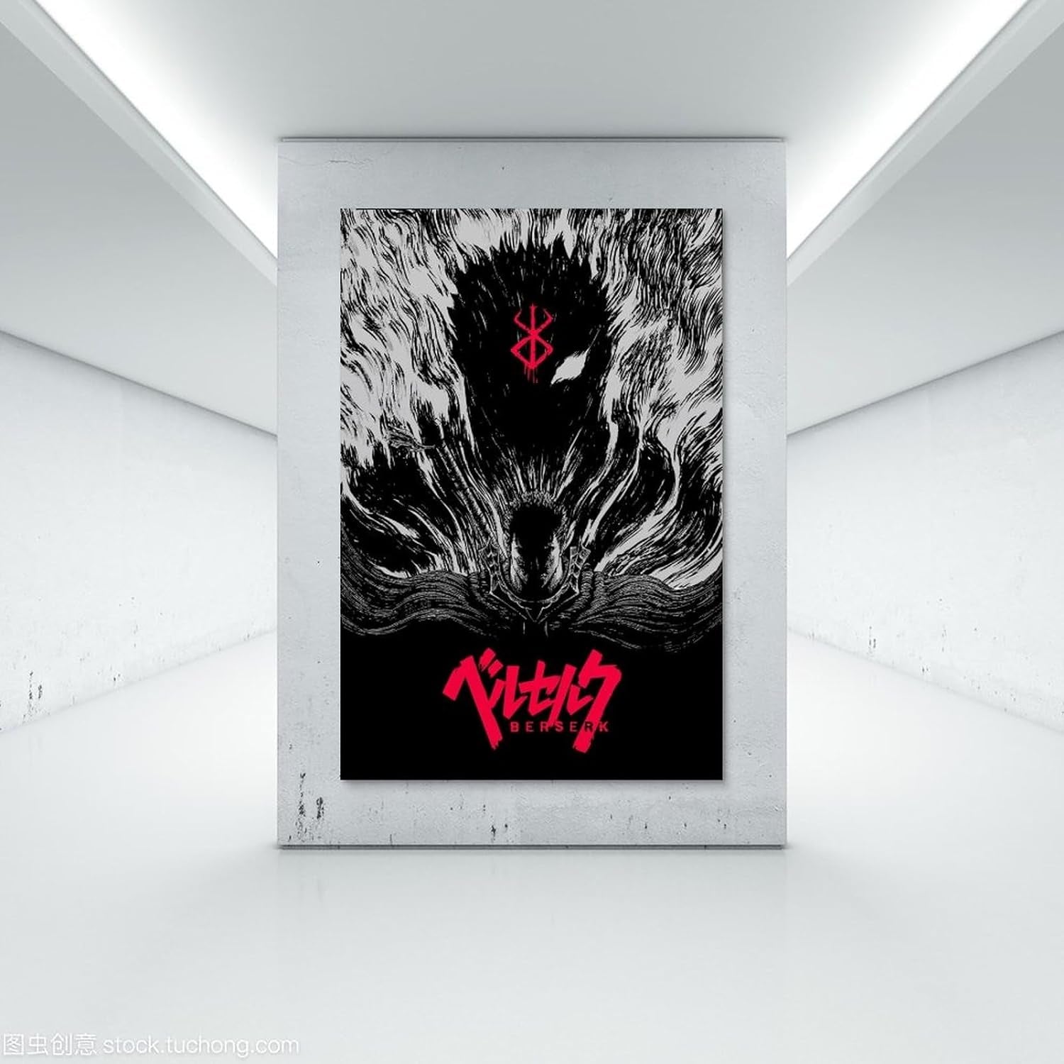 Berserk Poster Anime Posters for Bedroom Aesthetic Wall Decor Canvas Wall Art Gift 12X18Inch(30X45Cm)